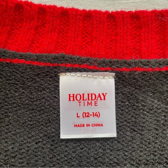 HOLIDAY Feliz Navidad Llama Sweater- Girls Large - Picture 5 of 6